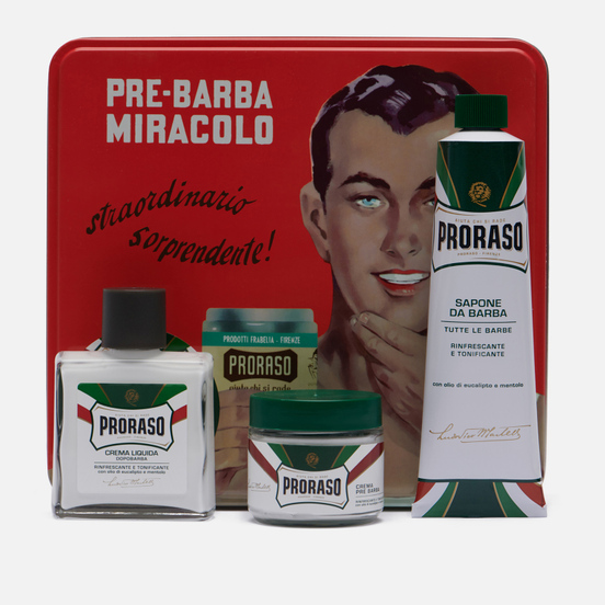 Набор для бритья Proraso Gino Vintage Selection Tin Green Range