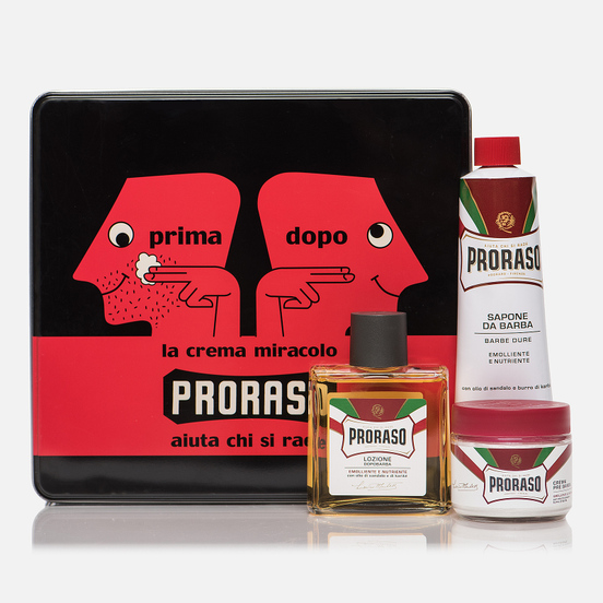 Набор для бритья Proraso Primadopo Vintage Selection Tin Red Range