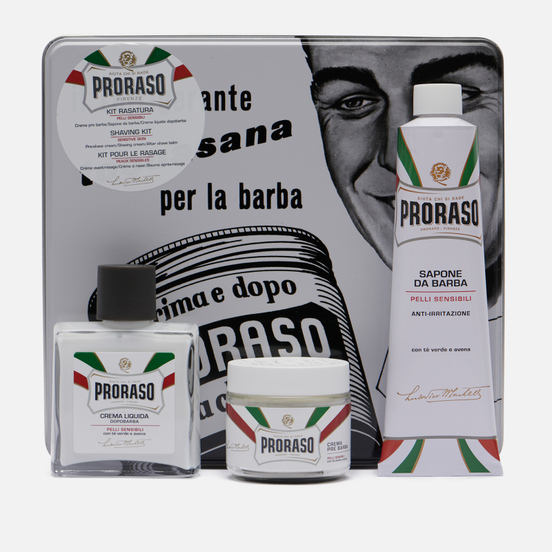 Набор для бритья Proraso Toccasana Vintage Selection Tin White Range