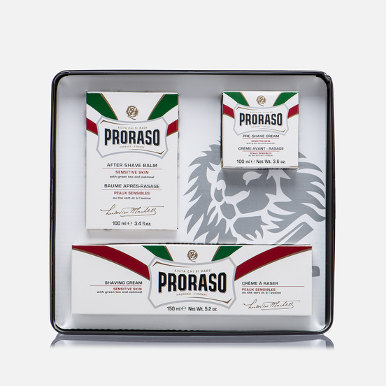 Набор для бритья Proraso Toccasana Vintage Selection Tin White Range
