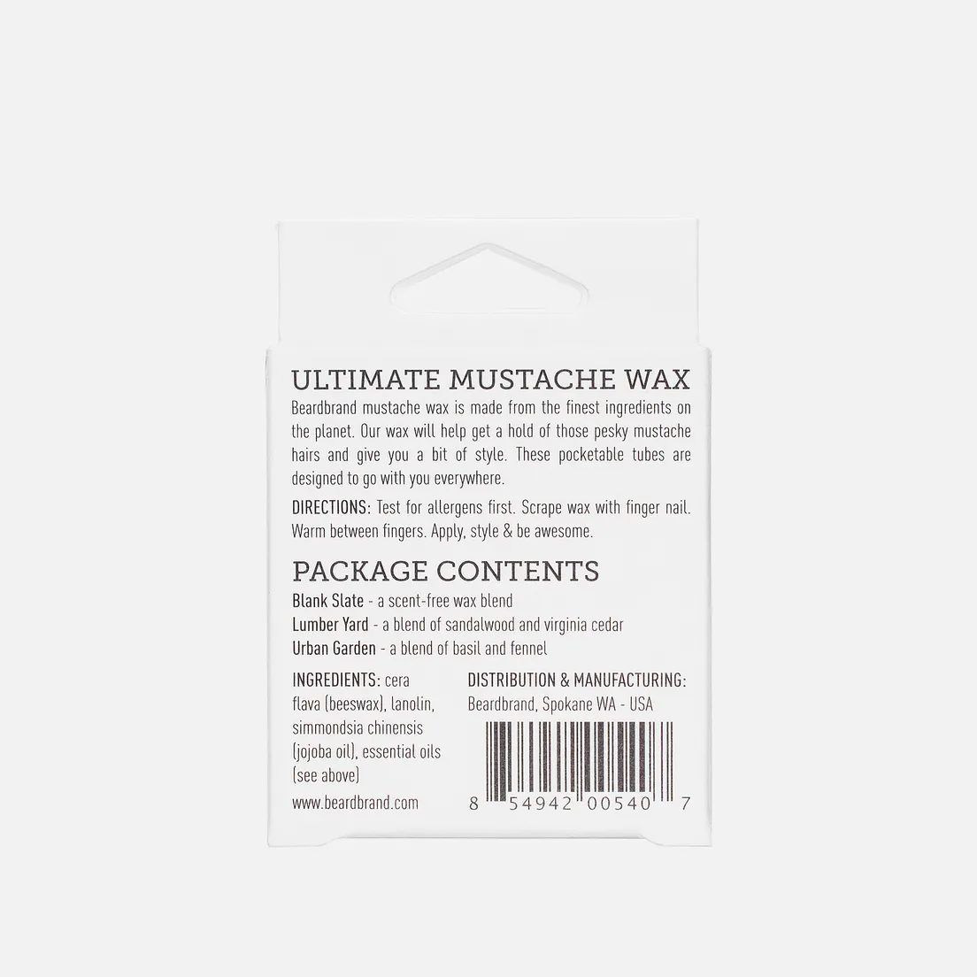 Beardbrand Набор воска для усов и бороды White Line 3 Pack
