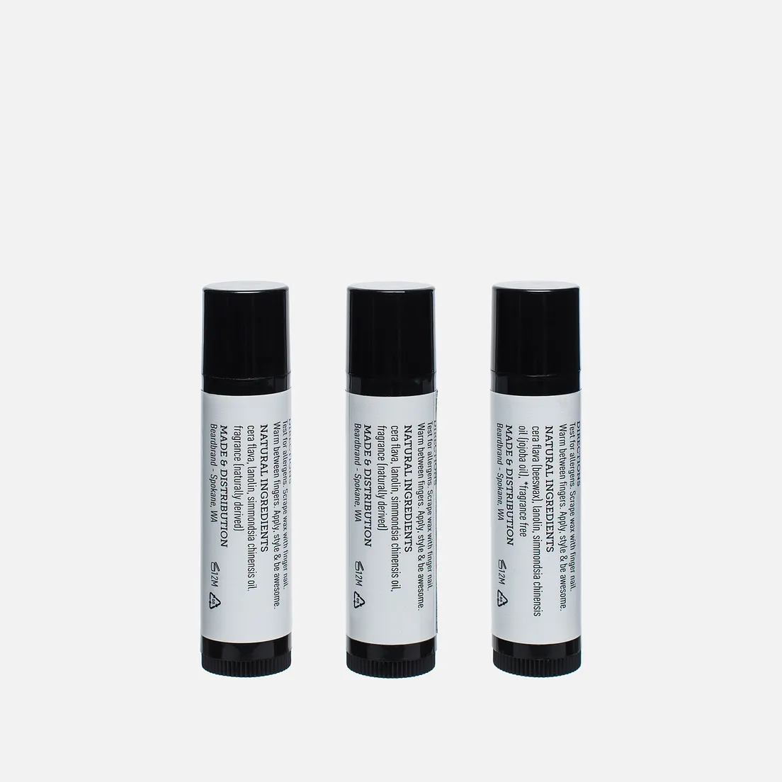 Beardbrand Набор воска для усов и бороды White Line 3 Pack