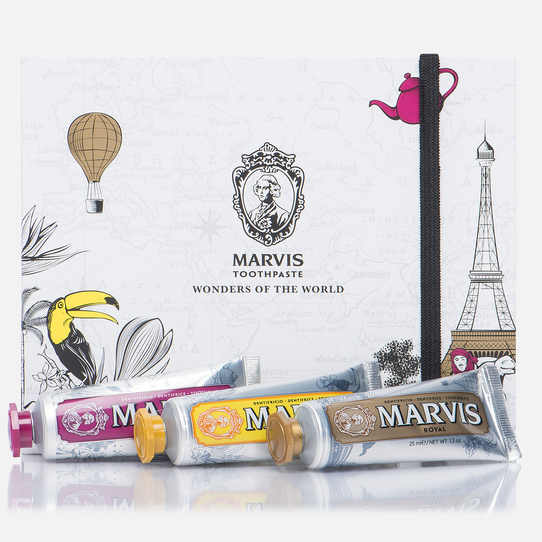 Marvis Набор зубных паст Wonders Of The World Set 3-pcs Travel Size
