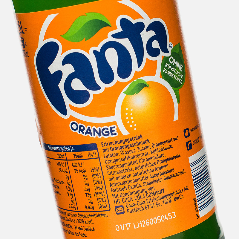 Fanta Газированная вода Orange 0.5l