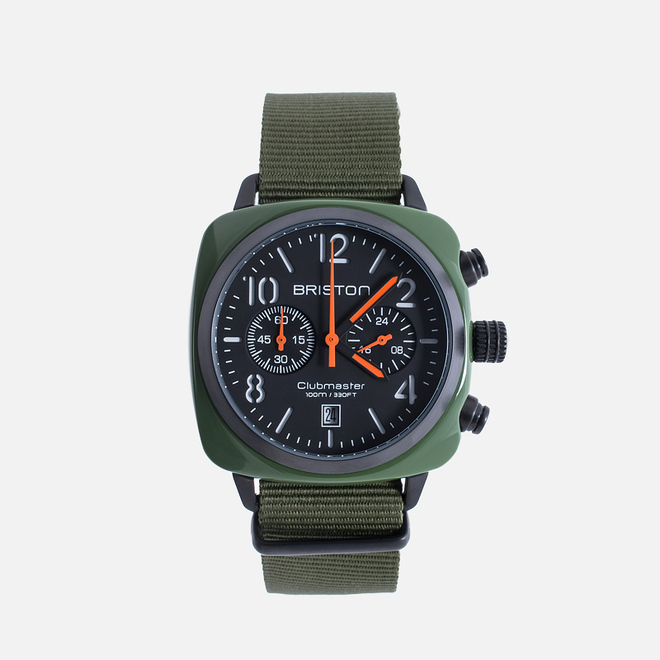 Наручные часы Briston Clubmaster Chrono Green Army