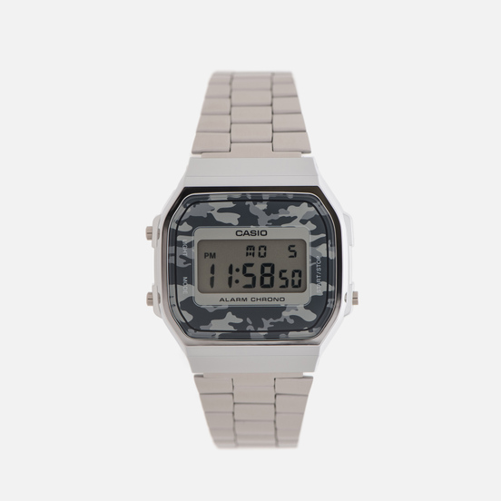 Наручные часы CASIO Collection A-168WEC-1E Silver/Grey Camo