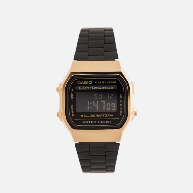Наручные часы CASIO, цвет чёрный, размер UNI A-168WEGB-1B Collection A-168WEGB-1B - фото 1