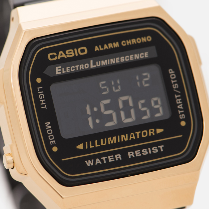 Наручные часы CASIO, цвет чёрный, размер UNI A-168WEGB-1B Collection A-168WEGB-1B - фото 3