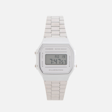 Наручные часы CASIO Collection A-168WEM-7E, цвет серебряный