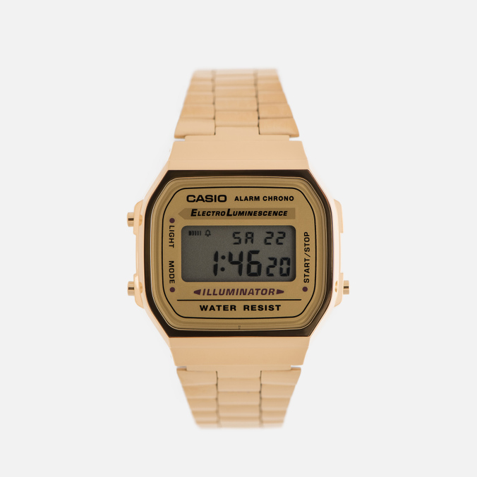 Наручные часы CASIO, цвет золотой, размер UNI A-168WG-9 Collection A-168WG-9 - фото 1
