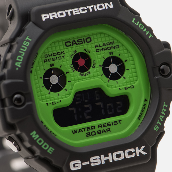 Наручные часы CASIO G-SHOCK DW-5900RS-1ER Hot Rock Sounds Series Black/Green