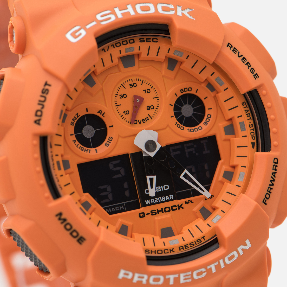 CASIO Наручные часы G-SHOCK GA-100RS-4AER Hot Rock Sound Series