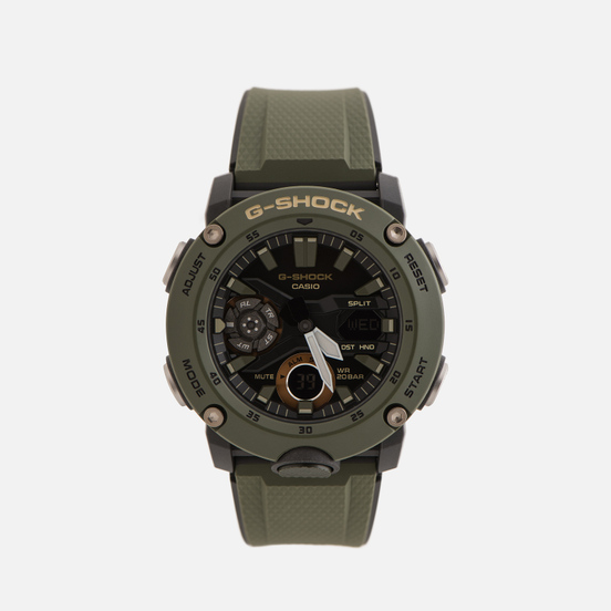 Наручные часы CASIO G-SHOCK GA-2000-3AER Carbon Core Guard Olive/Black/Gold