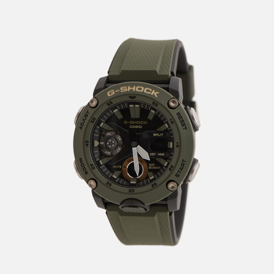 Наручные часы CASIO G-SHOCK GA-2000-3AER Carbon Core Guard Olive/Black/Gold