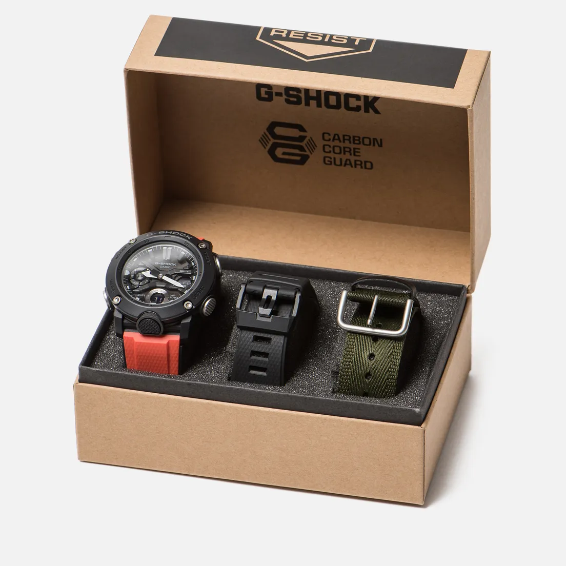 CASIO Наручные часы G-SHOCK GA-2000E-4ER Carbon Core Guard