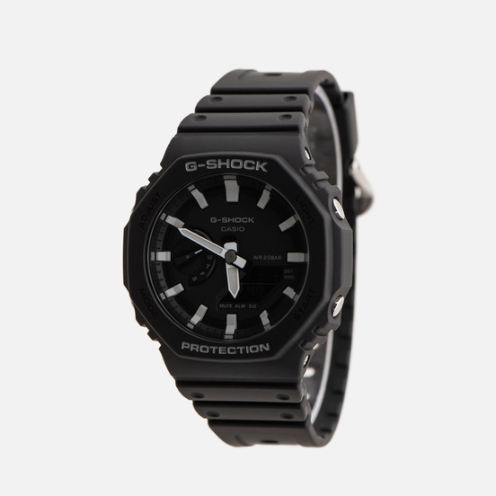 Наручные часы CASIO G-SHOCK GA-2100-1AER Octagon Series Black/Silver