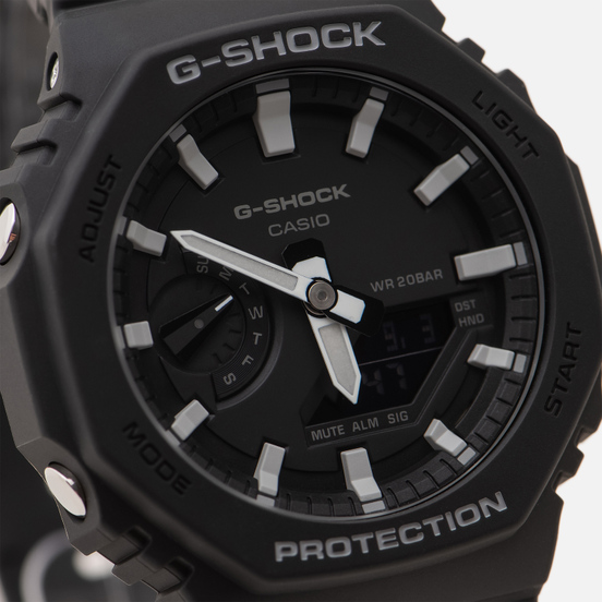 Наручные часы CASIO G-SHOCK GA-2100-1AER Octagon Series Black/Silver