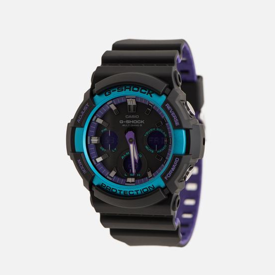 Наручные часы CASIO G-SHOCK GAW-100BL-1AER 90s Series Black/Blue/Purple