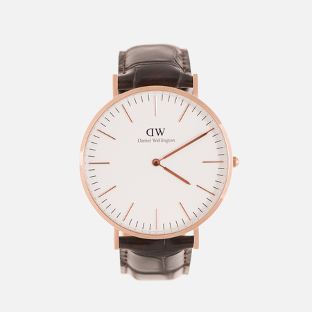 Мужские наручные часы Daniel Wellington Classic York 40mm White/Rose Gold