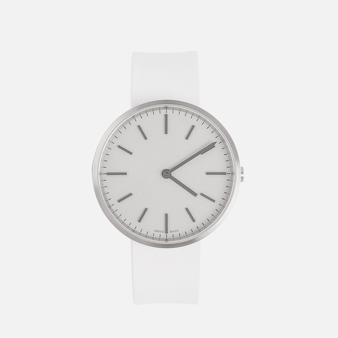 Наручные часы Uniform Wares M37 Brushed Steel/White Nitrile Rubber