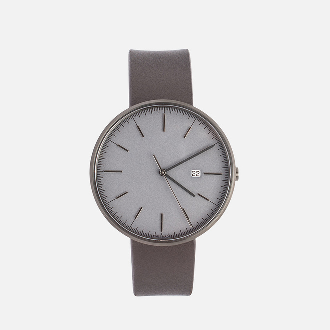 Наручные часы Uniform Wares M40-PVD Grey/Brown Nappa Leather