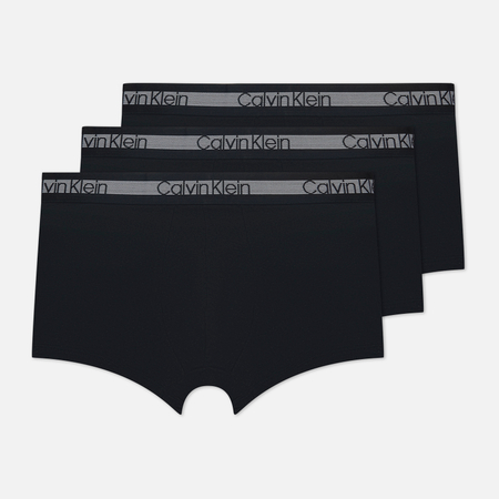 фото Комплект мужских трусов calvin klein underwear 3-pack trunk cooling, цвет чёрный, размер s