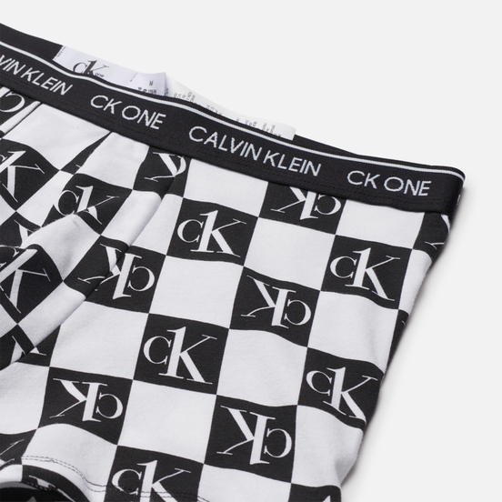 Мужские трусы Calvin Klein Underwear CK One Check Logo Print Black