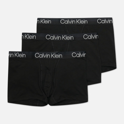 Комплект мужских трусов Calvin Klein Underwear 3-Pack Trunk Black/Black/Black