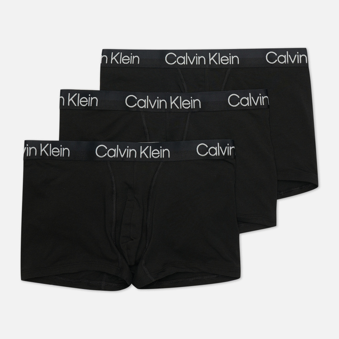 Комплект мужских трусов Calvin Klein Underwear, цвет чёрный, размер XL NB2970A-7V1 3-Pack Trunk - фото 1