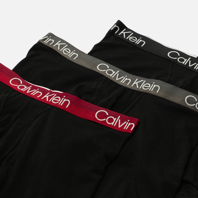 Комплект мужских трусов Calvin Klein Underwear, цвет чёрный, размер M NB2971A-UWA 3-Pack Boxer Brief - фото 2