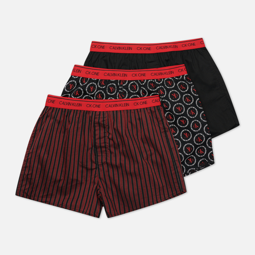 calvin klein ck one 3 pack slim fit woven boxers
