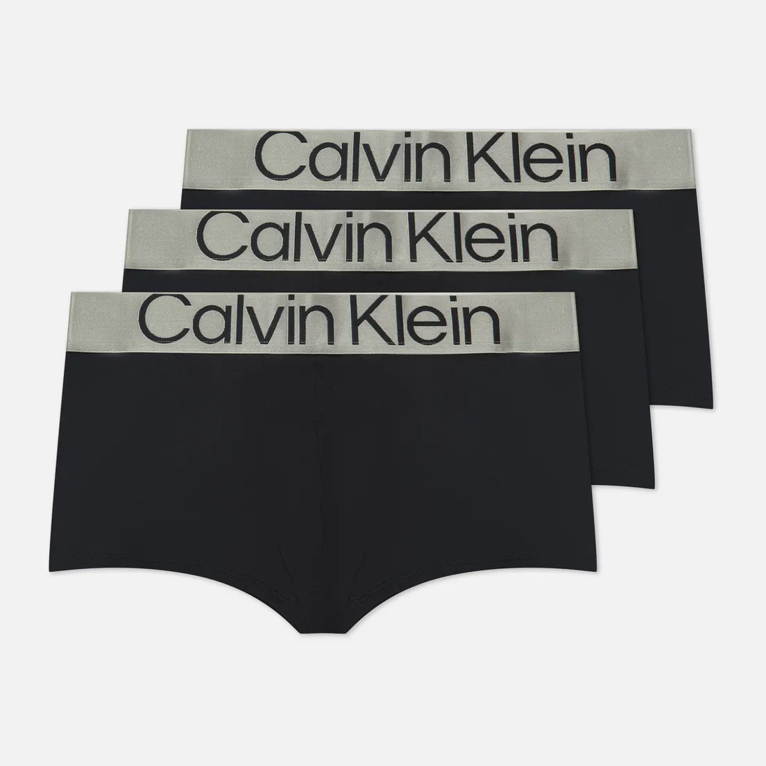Calvin Klein Underwear Комплект мужских трусов 3-Pack Low Rise Trunk Steel Micro