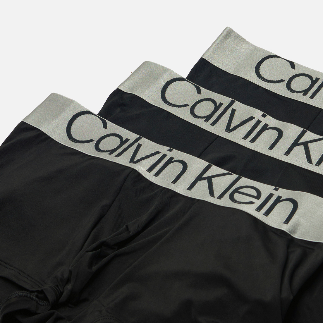 Calvin Klein Underwear Комплект мужских трусов 3-Pack Low Rise Trunk Steel Micro