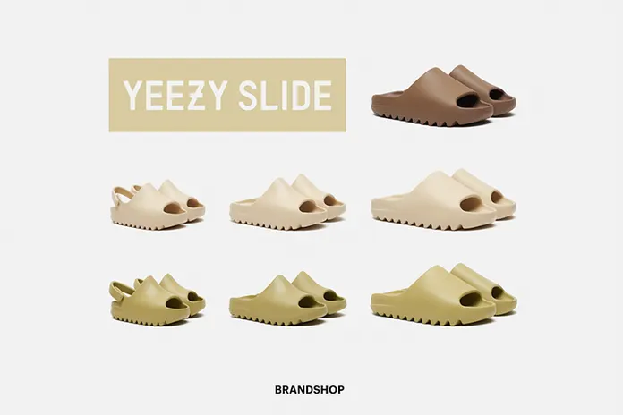 adidas YEEZY SLIDE BONE / RESIN / EARTH BROWN