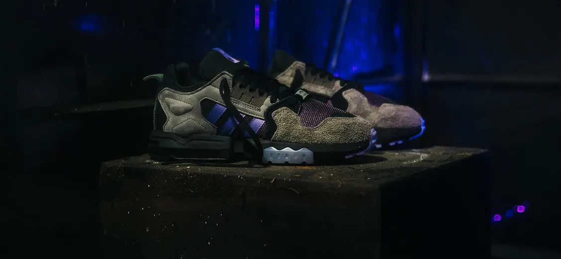 adidas Consortium × Packer ZX Torsion: искажение фиалки