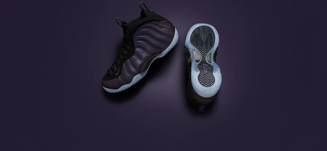 Air Foamposite One Eggplant: юбилейный лоск