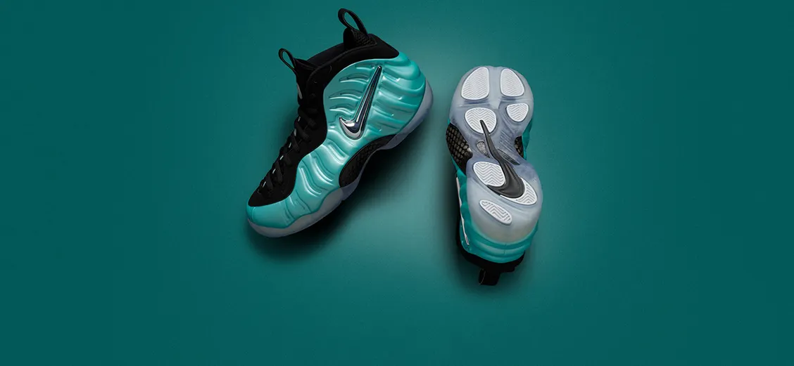 Air Foamposite Pro: тропический зелёный