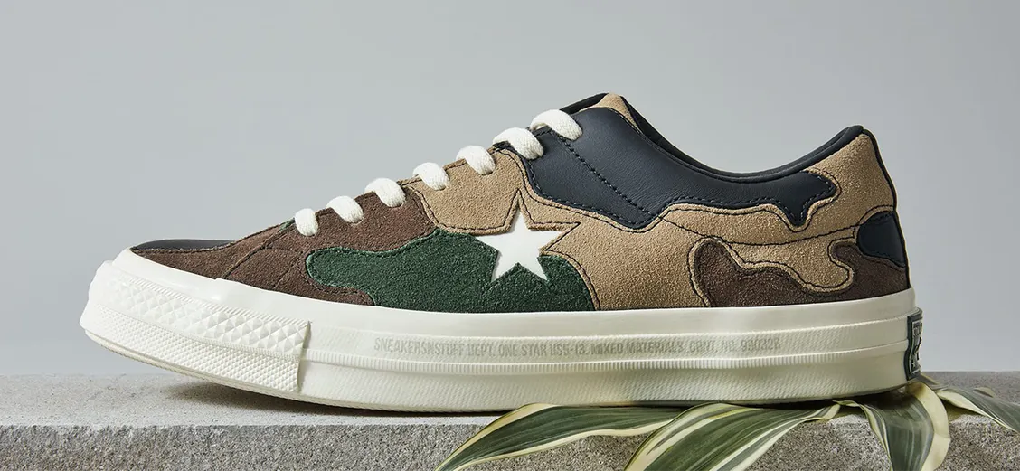 Converse × Sneakersnstuff: лоскутный камуфляж
