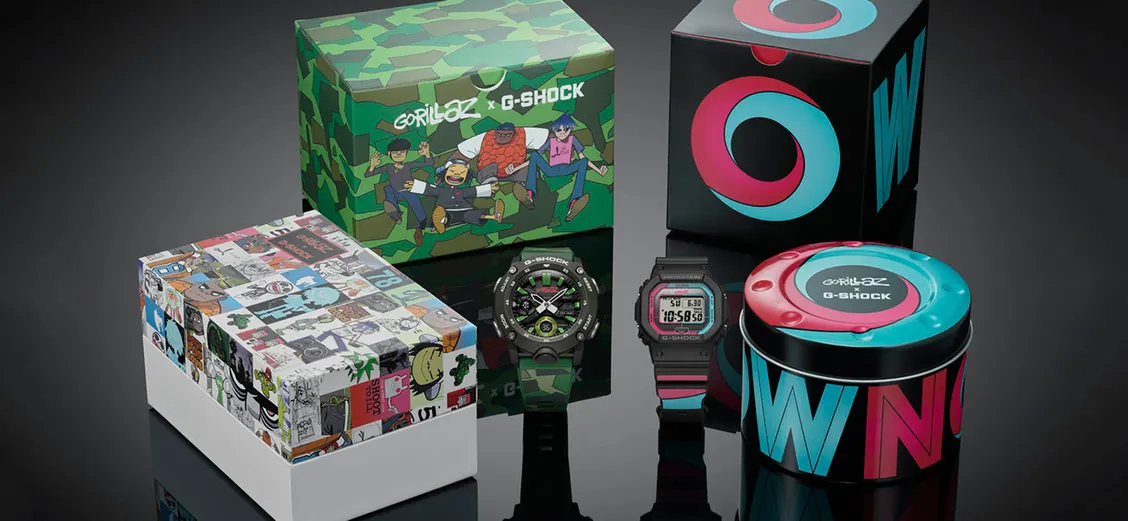 CASIO G-SHOCK × Gorillaz: два альбома, две модели