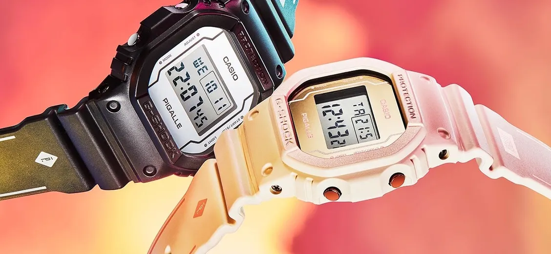 CASIO G-SHOCK × Pigalle: винтажная прочность