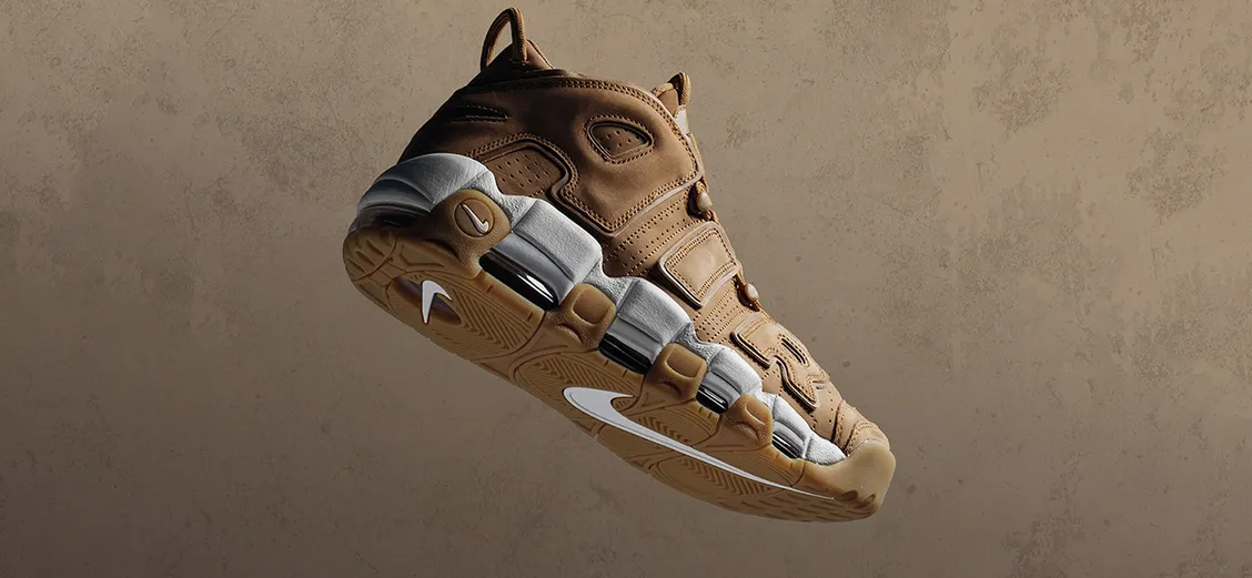 Air More Uptempo '96: пшеничная замша
