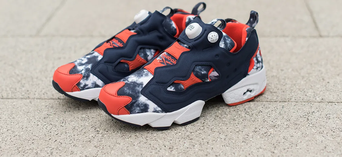 Reebok × atmos Instapump: выцветший деним