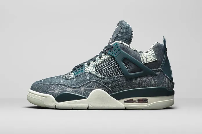 Air Jordan 4 Sashiko Deep Ocean: японское мастерство