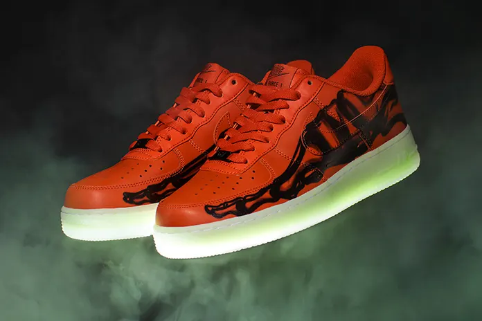 Nike Air Force 1 Skeleton Orange