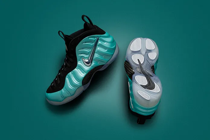 Air Foamposite Pro: тропический зелёный