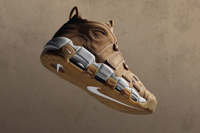 Air More Uptempo '96: пшеничная замша