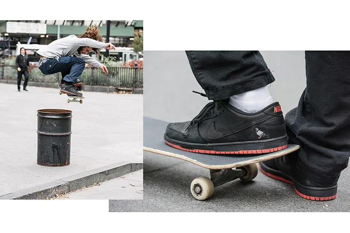 Nike SB × Jeff Staple: чёрный голубь
