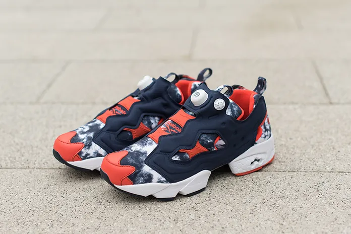 Reebok × atmos Instapump: выцветший деним