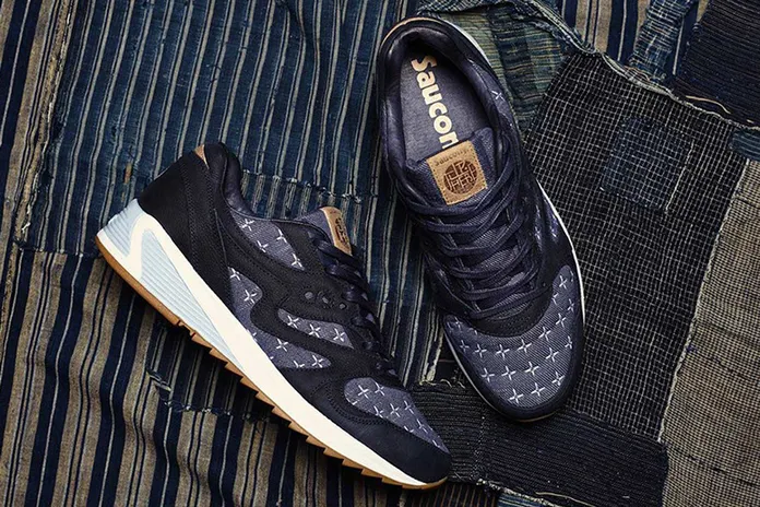 Saucony × Up There: вышивка сашико