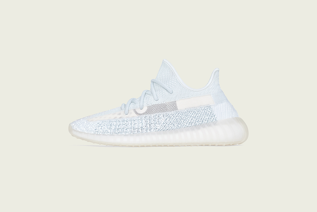 cloud white non reflective yeezy